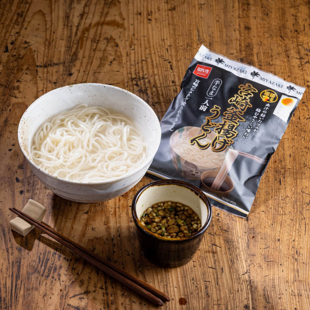 【送料込】種類が選べる！宮崎名物「辛麺」「釜揚げうどん」2袋セット【ポスト投函】