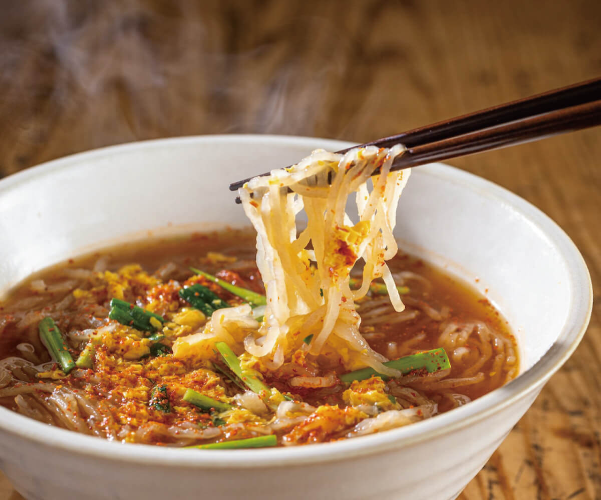 【送料込】種類が選べる！宮崎名物「辛麺」「釜揚げうどん」2袋セット【ポスト投函】