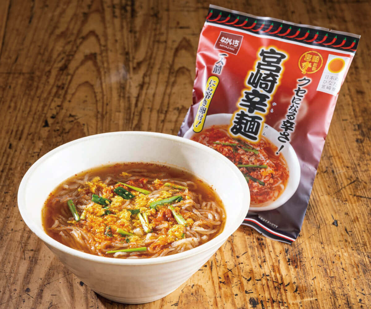 【送料込】種類が選べる！宮崎名物「辛麺」「釜揚げうどん」2袋セット【ポスト投函】